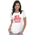 thumbnail image 4 of Number 1 Greatest Mom in the World Womens Slim Fit Graphic Tee Brisco Brands X, 4 of 5