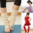 thumbnail image 2 of Woman Yoga Socks Girls Female Knitted Leg Warmers Boot Socks Body Cover For Gym Fitness Dance Ballet Exercising white, 2 of 9