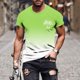 thumbnail image 1 of Tops para hombre, blusas y camisas de manga corta con cuello redondo para hombre, jersey informal de moda con estampado de cuello redondo para hombre, pantalones cortos deportivos para fitness, blusa, 1 of 5