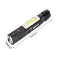 thumbnail image 1 of Lámpara de trabajo ultrabrillante, 5 modos de lámparas de inspección, linterna recargable USB COB, luz de trabajo con Base magnética giratoria de 360 °, 1 of 8