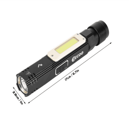 Ultra Bright Work Lamp 5 Mode Inspection Lamps Rechargeable USB COB ...