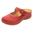 thumbnail image 2 of DIVVce Closed Toe Sandals For Women Embroidered Adjustable Strap Comfortable Non Slip Casual Summer Footwear, 2 of 6