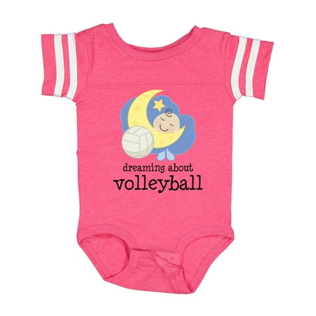 

Inktastic Dreaming About Volleyball Gift Baby Boy or Baby Girl Bodysuit