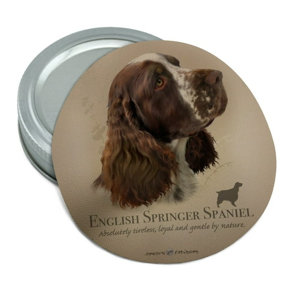 English Springer Spaniel Dog Breed Round Rubber Non-Slip Jar Gripper Lid Opener