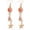 E5:pink shell earrings, variant on Gold Shell Earrings for Women Seashell Earrings Dangle Beach Holiday Halloween Costume Outfits Jewelry Gifts