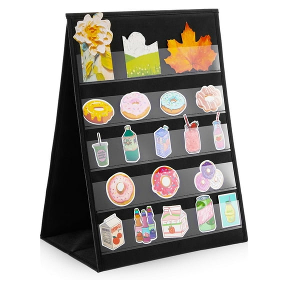 NGARDK Sticker Display Stand, Greeting Card Display, Sticker Store Pocket Chart