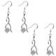 thumbnail image 1 of Pendientes espirales Spiral01 2Pares Espiral Plata Metal/Zirconia., 1 of 2