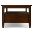 thumbnail image 6 of Simpli Home Warm Shaker Solid Wood 48 inch Wide Transitional Coffee Table in Russet Brown, 6 of 11