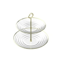 Aihimol 2 Tier Cake Stand,Dessert Stand,Cupcake Stand,Tea Party Pastry Serving Platter,Food Display Stand for Tea/Coffee/Birthday/Wedding/Women/Afternoon/Gift - White