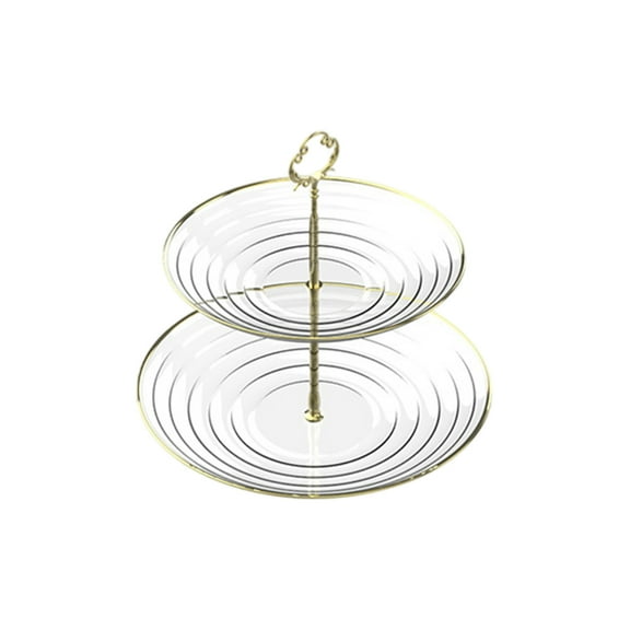 Aihimol 2 Tier Cake Stand,Dessert Stand,Cupcake Stand,Tea Party Pastry Serving Platter,Food Display Stand for Tea/Coffee/Birthday/Wedding/Women/Afternoon/Gift - White