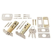 Brinks Keyed Entry Classic Bell Style Doorknob and Deadbolt Combo, Satin Nickel Finish