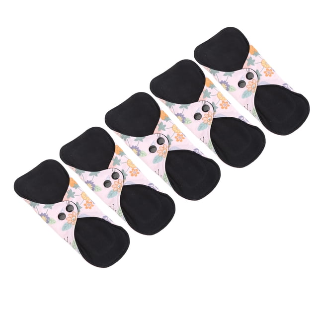 5 Pcs Serviettes Hygiéniques Lavables, Serviettes de Soins Post-Partum Réutilisables, Serviettes de Maternité Anti-Fuites, Produits pour la Période Menstruelle, Serviettes de Soins pour Femme pour les Soins Post-Partum, Période Menstruelle