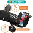 thumbnail image 2 of SUN CUBE Winter Gloves for Men Women, Touch Screen Thermal Gloves, Fingertips Hand Warmer, Anti Grip Anti Slip Cold and Wind Resistant, Waterproof Mittens Running Cycling Hiking Driving, Black Large, 2 of 7