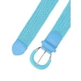 thumbnail image 2 of INSPIRE CHIC Women's Woven Waist Belts Dress Metal Buckle Wide Braided Belts Lake Blue 129cm, 2 of 4
