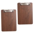 thumbnail image 4 of OULII 2 Pcs Support de Menu Marron Clair avec Clip en Métal pour Maison et Café, 4 of 8