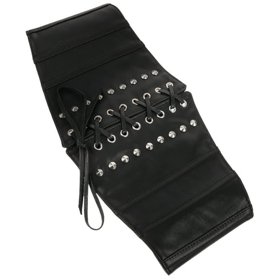 Punk Spiked Eyelet Loose Tight Elastic Lace Belt Corset Tops for Women Waist Wide Womens Belts Women's