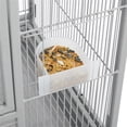 thumbnail image 6 of Renwick 53.5"H Large Rolling Metal Pet Cage with Detachable Stand，Light Gray, 6 of 11