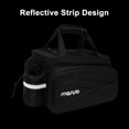 thumbnail image 7 of Mosiso Bicycle Rear Seat Bag Waterproof Bike Rack Bag Trunk Cooler Bag 8L Cycling Bike Backseat Storage Cargo Bag Handbag Shoulder Bag, Black, 7 of 7