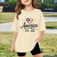 thumbnail image 2 of Children’s 250 Years America Anniversary T-Shirt -250th Independence Day Freedom T-Shirt,Stylish Graphic Print Casual For Girls And Boys Comfortable Daily Wear Tees And Shirts 110, 2 of 4