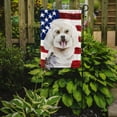 thumbnail image 2 of Bichon Frise Patriotic Garden Flag, 2 of 2