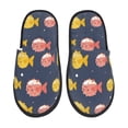 thumbnail image 1 of Balery Cute Puffer Fish Pantuflas de Casa de Felpa Silenciosas con Diseño Estampado, Zapatillas Cómodas Antideslizantes de Algodón para Interior-Medium, 1 of 8