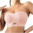 thumbnail image 2 of Women's Solid Color Strapless Tube Top Bra with Side Buckle Adjustable Elastic Band for Daily Wear, 2 of 8