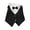 Black, variant on Pet Suit Bowtie Short Sleeve Cat Outfit Dog Wedding Suit Formal Shirt for Small Dogs