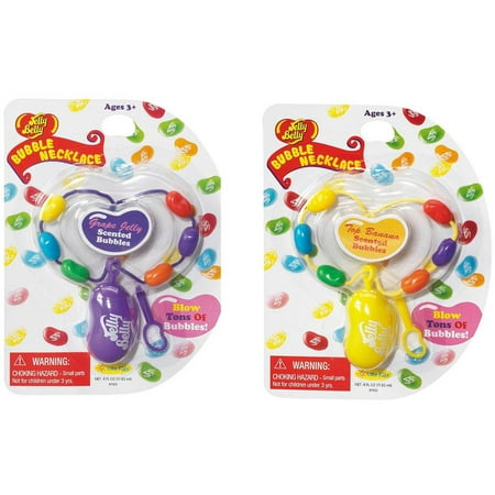 Little Kids Jelly Belly Necklaces, 2 Pack, Banana and Grape