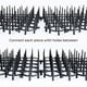 thumbnail image 5 of Billuyoard Paquete de 10 alfombrillas con pinchos para jardín con ganchos en forma de U para césped, patio trasero, animales, tiras de plástico para Jardín y Patio Billuyoard HA009761-00B, 5 of 6