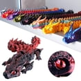 thumbnail image 2 of 3D Printed Dragon Toy, PLA Material, 12.09 x 2.34 x 1.56 Inches, Assorted Colors, 2 of 7