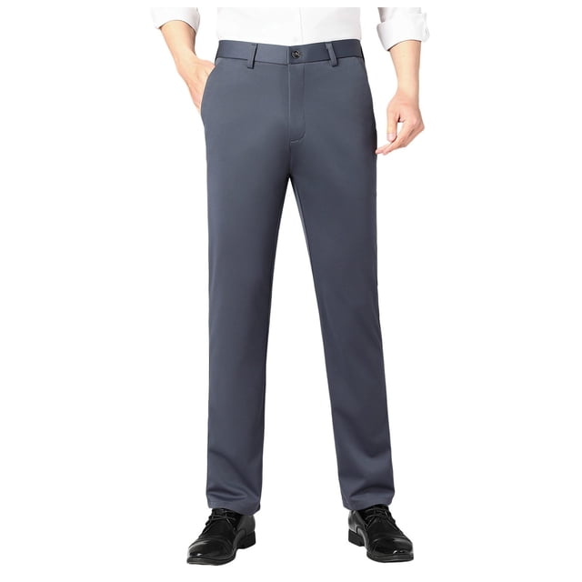 WEAIXIMIUNG Mens Overalls for Work Construction Male Trousers Are Loose Straight Leg High Rise Deep Casual Pants