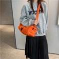 thumbnail image 3 of Bolso cruzado de Oxford, elegante y de alta gama, bolso de gimnasia para mujer, tamaño pequeño, modelo horizontal, casual, de un solo color, bolso de hombro para el trabajo, bolso tostada., 3 of 10