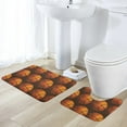 thumbnail image 5 of Sport Basketball Pattern Bathroom Rugs Set 2 Pieces, Bathroom Set - Quick Drying Bath Mat And U-Shaped Toilet Rug, Water Absorbent Bath Carpet For Bedroom Floor Living Room, Machine Washable, 5 of 6