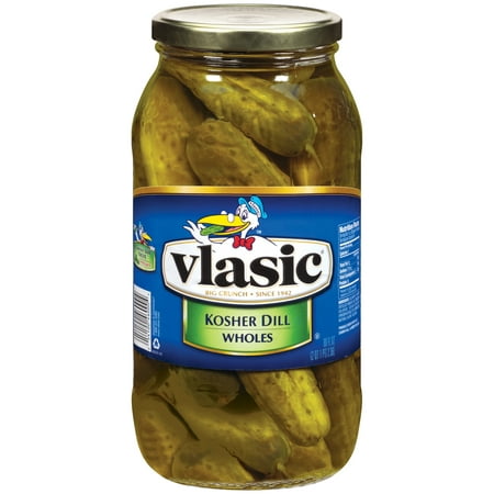 Vlasic Dills Wholes Kosher Pickles 80 Fl Oz Jar (The Best Dill Pickles)