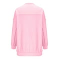thumbnail image 6 of FAIWAD Sweatshirt for Women Long Sleeve V Neck Solid Color Fall Winter Lightweight Plus Size Top, 6 of 7