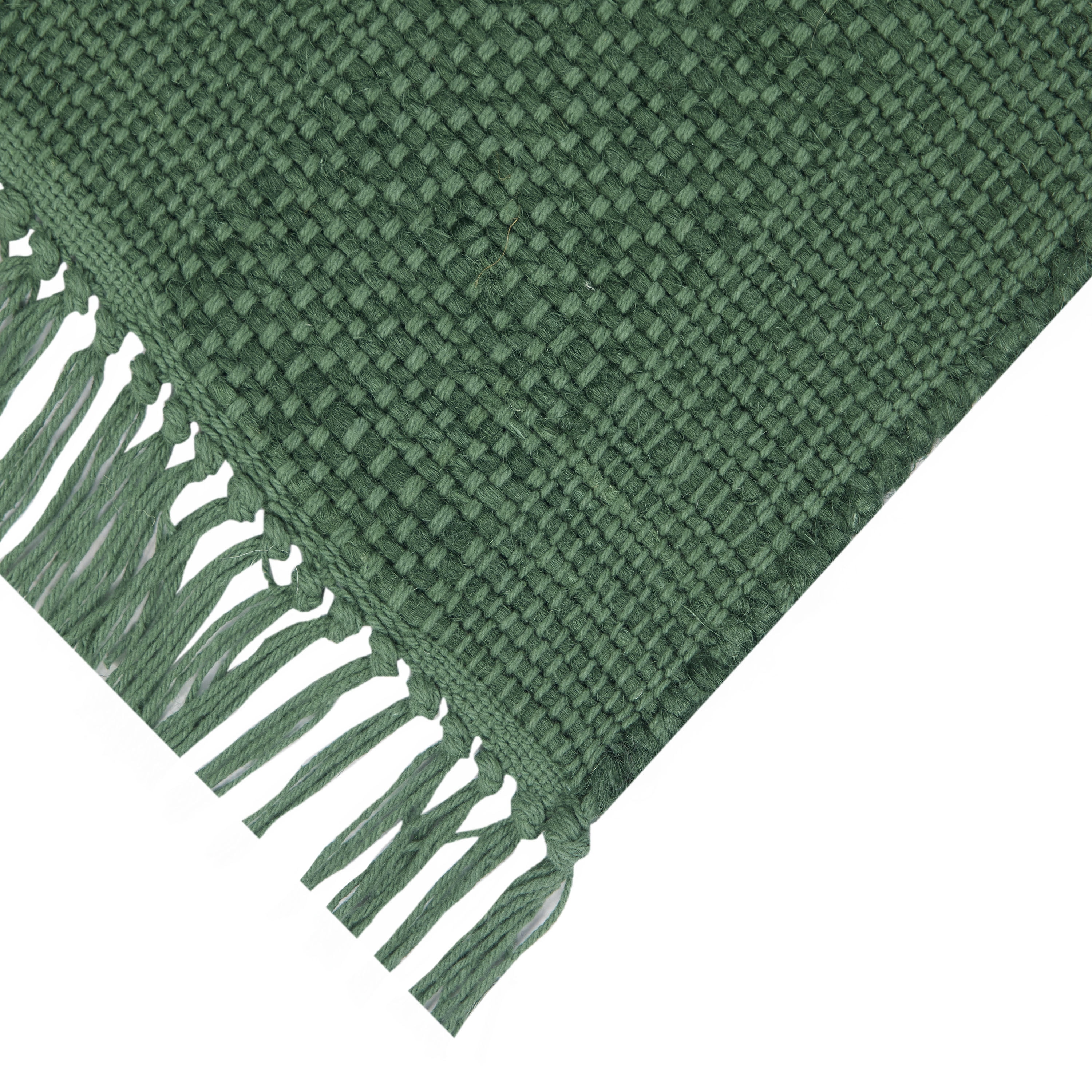 Holiday Chunky 13" x 72" Table Runner - 80% Jute, 20% Cotton, Green