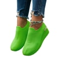 thumbnail image 3 of Domzle Women's Slip On Walking Shoes Non Slip Comfortable Cushioning Lightweight Breathable Arch Support Shoe Causal Tennis Sneaker for Nursing Workout Jogging Gym Travel Green 39, 3 of 7