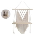 thumbnail image 3 of Macrame Shelf Macrame Wall Hanging Shelves Tassel Woven Macrame Wall Shelf, 3 of 4