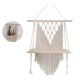 thumbnail image 3 of Estante de pared estante flotante soporte de madera columpio estante de pared colgante macramé tejido a mano soporte para plantas colgantes maceta Boho decoración del hogar Adepaton MZQ-0982, 3 of 7