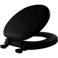Bemis 4006560 Round Black Soft Toilet Seat, Black
