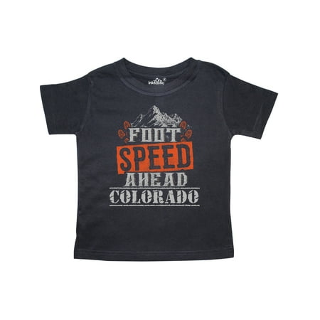

Inktastic Colorado Hiking Adventure Foot Speed Gift Toddler Boy or Toddler Girl T-Shirt