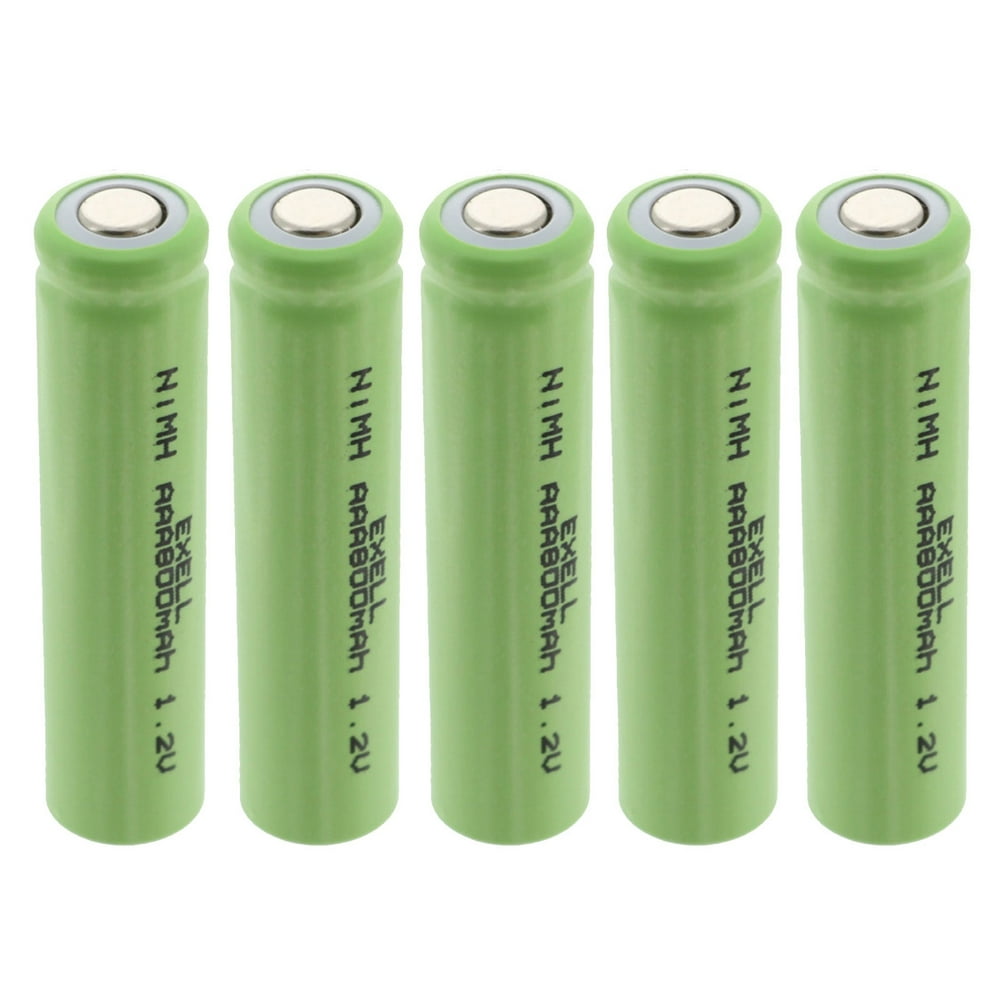 5PACK 1.2V AAA Size Rechargeable Flat Top Batteries For Remotes, Toys
