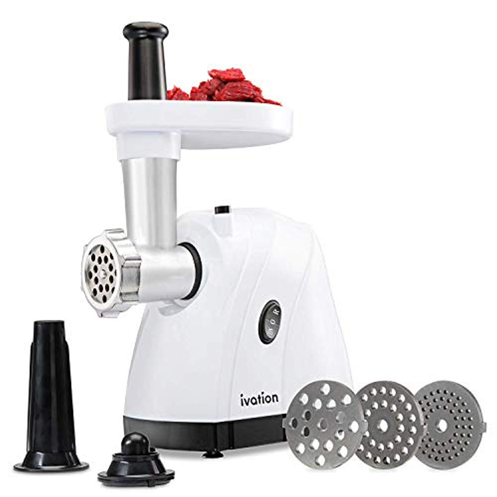 Ivation 1hp Compact Power Electric Meat Grinder Mincer Sausage