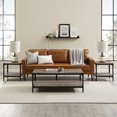 thumbnail image 4 of Walker Edison Furniture Company 3-Piece Rustic Angle Iron Coffee Table Set, Grey Wash, 4 of 15