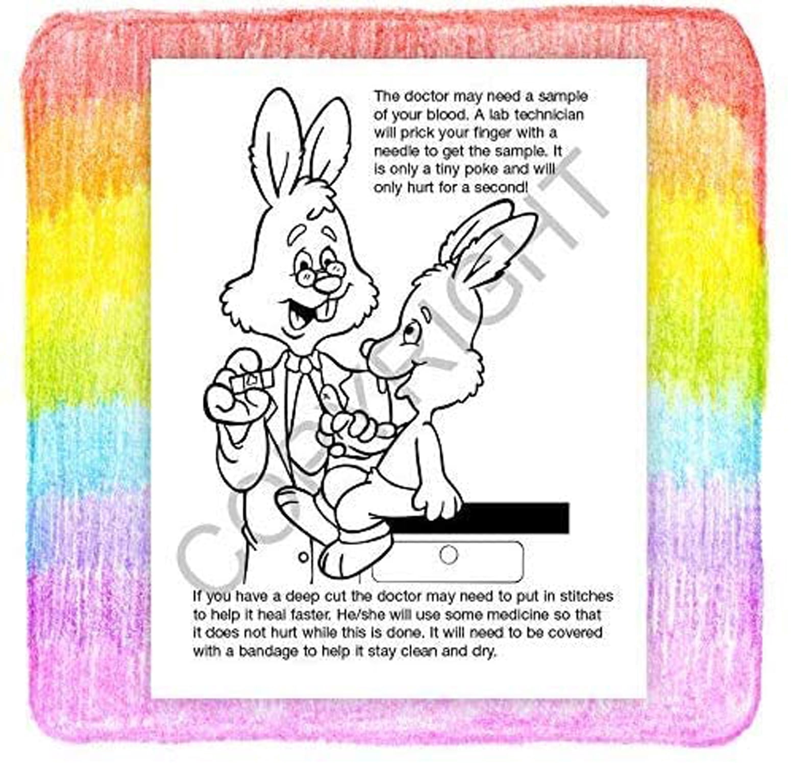 25 Pack - A Trip to The Emergency Center Kid's Educational Coloring & Activity Books