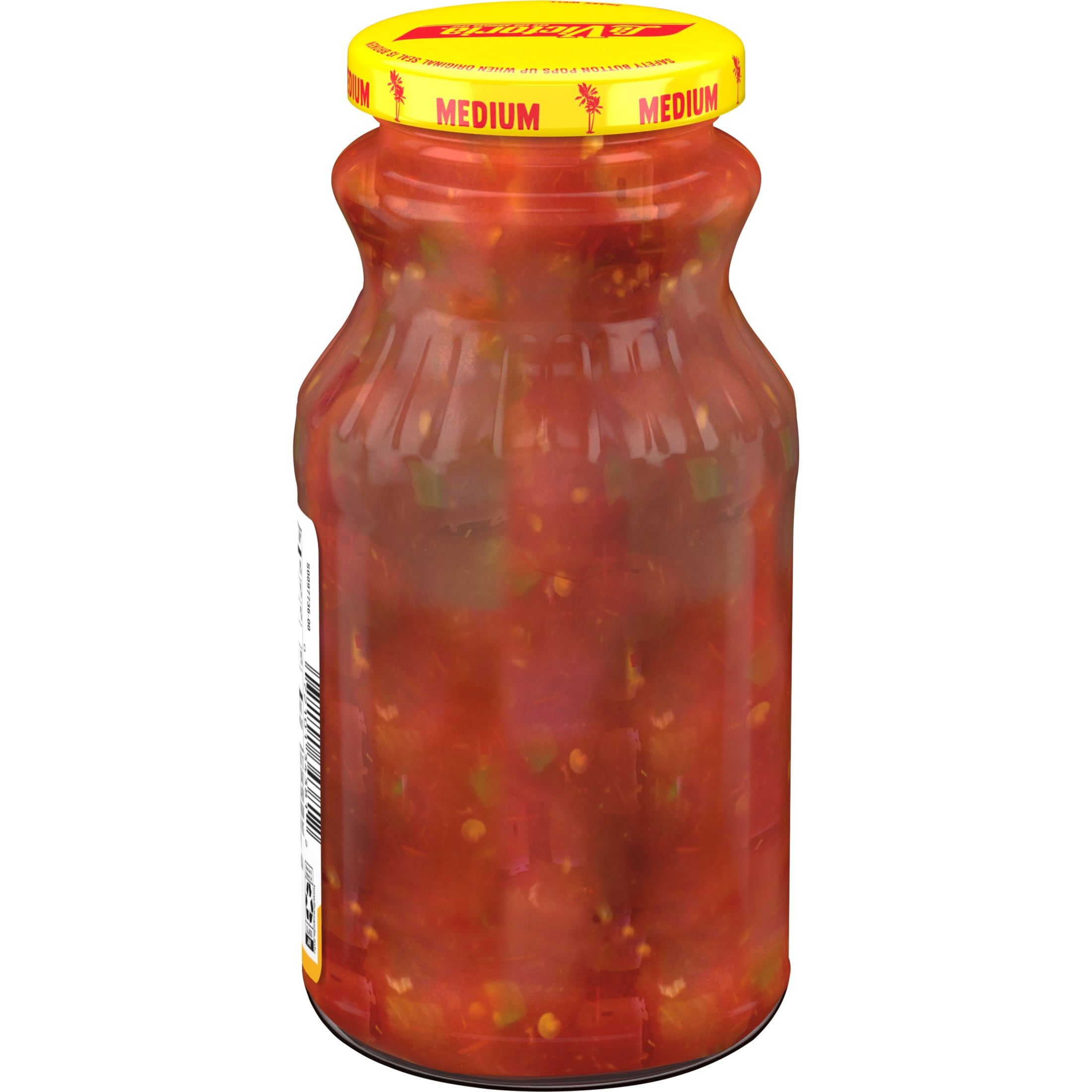 LA VICTORIA Thick 'N Chunky Salsa, Medium, Shelf-Stable, 15.5 oz Glass Jar