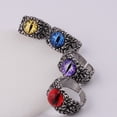 thumbnail image 4 of Minnieouse Anillo Aleación Moda Ligero Multi Colores Portátil Durable Anillos de dedo Impermeable Tamaño pequeño Regalo de joyería Ropa, zapatos y accesorios Miscelánea Violeta Minnieouse AP015339-01, 4 of 6