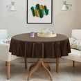thumbnail image 3 of Clear Plastic Round Tablecloth Vinyl PVC Table Cloth Protector Oil Spill Proof Wipe Clean Table Cover for Dining Tables Parties Camping Crystal Clear, 3 of 7