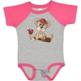 thumbnail image 3 of Inktastic Baseball Teddy Bear Boys Baby Bodysuit, 3 of 5