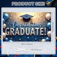 thumbnail image 2 of Blue Gold Theme Graduation Banner Star Decor Grad Party Backdrop Balloon Design Tassel Detail Academic Background for Graduation Party College Ceremony Graduate Photo Shoot, 2 of 5